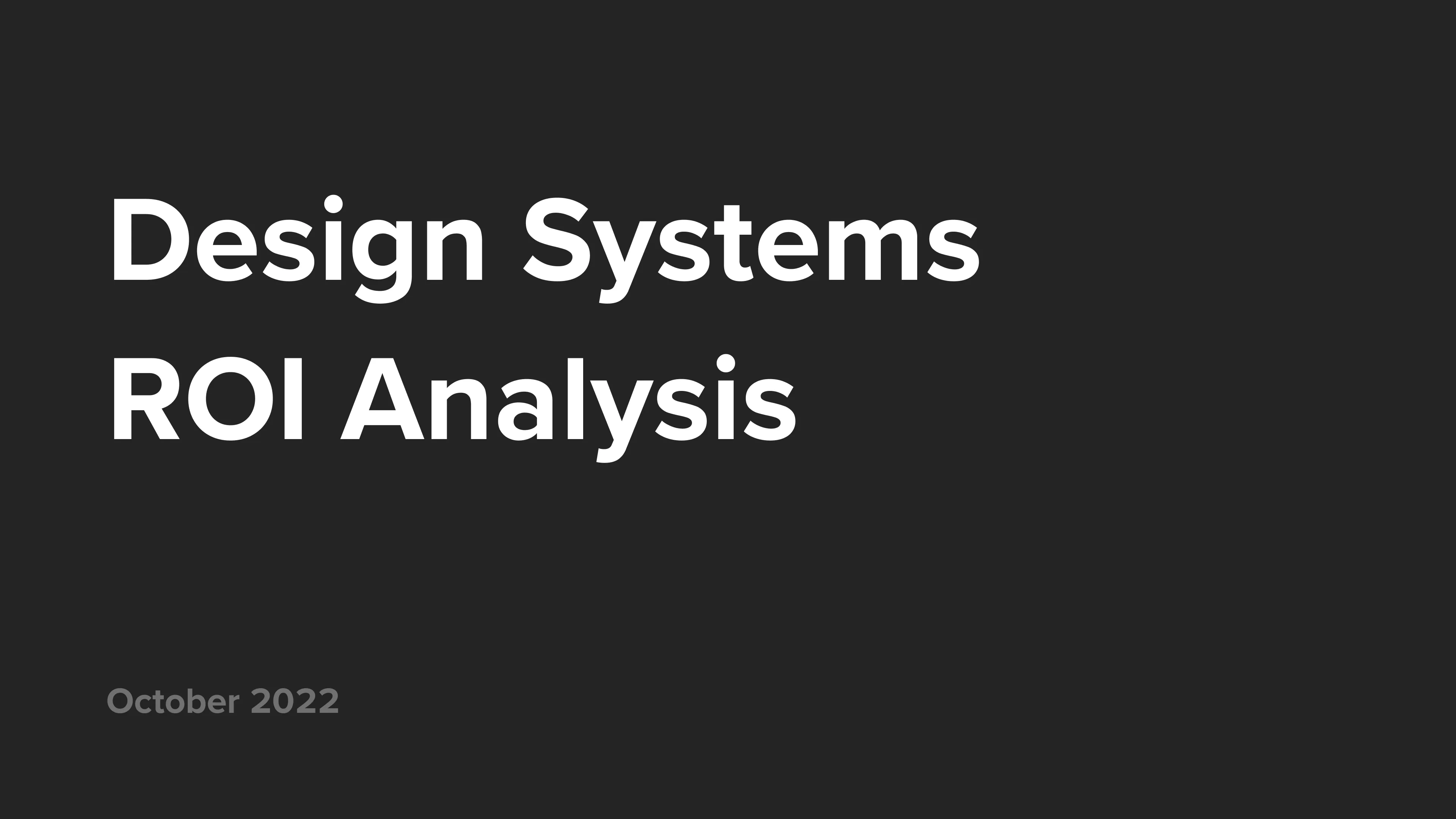 Design System ROI