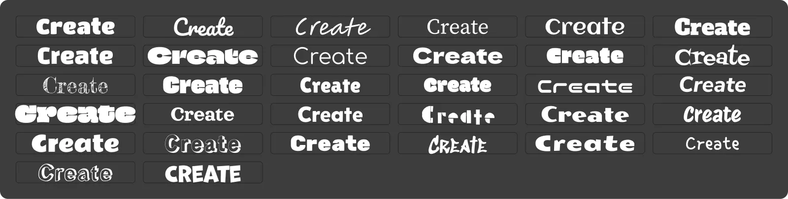 Sample explorations for the Discovery Education Create logo